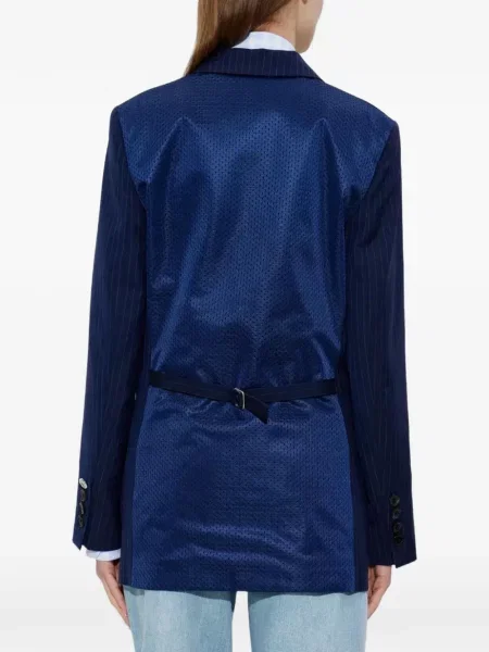 Geacă Moschino de lână albastru