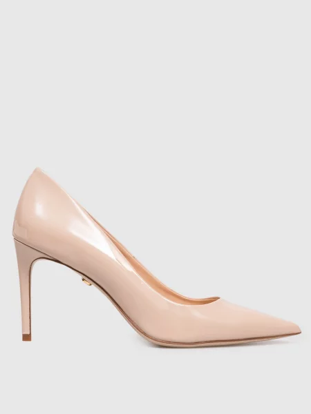 Шкіряні лаковані туфлі Babe Pay Pls бежеві