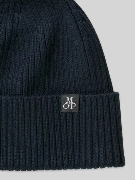 Czapka z naszywką z logo Marc O'polo granatowa