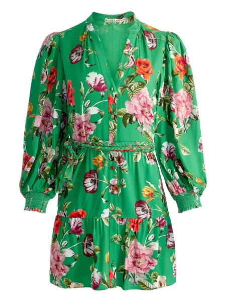 Rochie mini Alice + Olivia verde