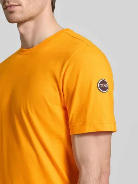 T-shirt o kroju regular fit z bawełny Colmar Originals pomarańczowa