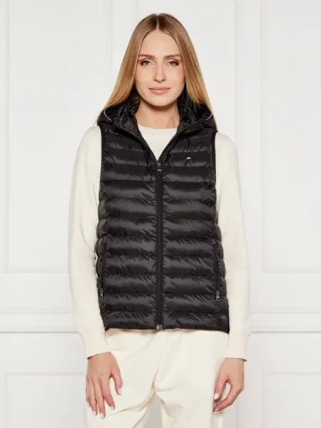 Tommy Hilfiger Szteppelt mellény GLOBAL STR fekete
