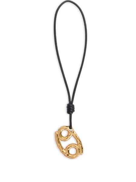 Pandantiv Jil Sander din piele auriu