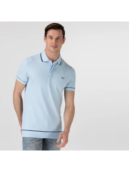 Lacoste поло класичний крій синє