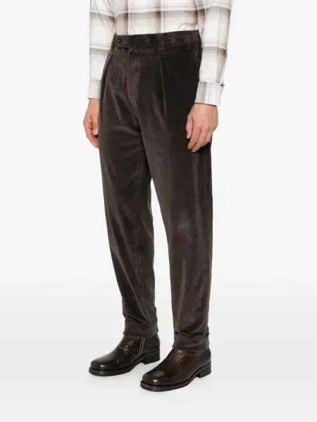 Pantaloni Berwich de catifea cord maro