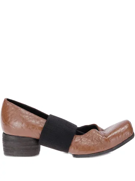 Pantofi cu toc Uma Wang din piele maro