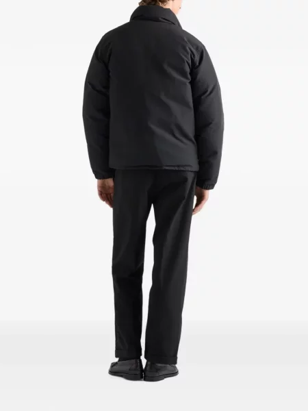Pūkinė striukė Prada juoda