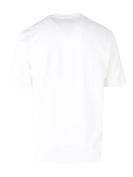 Tricou Lardini cu decolteu în U alb