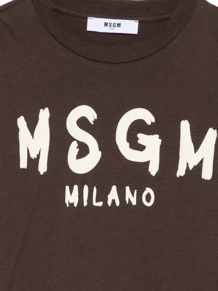 Koszulka dziecięca Msgm brązowa