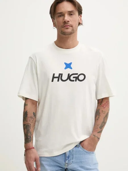 Hugo Blue Tricou Newromi bej