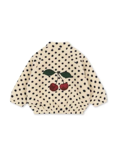 Konges Sløjd куртка дитяча флісова JODY EMBROIDERY TEDDY JACKET GRS