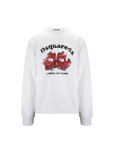 Bluza Dsquared2 z nadrukiem biała