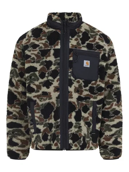Geacă Carhartt Wip din fleece cu model camuflaj negru