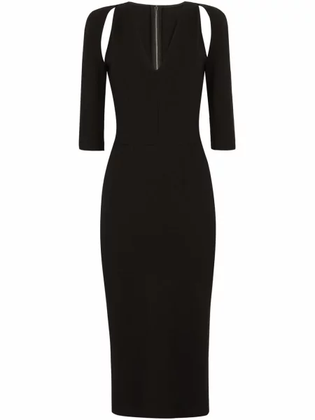 Rochie midi Dolce & Gabbana până la genunchi de costum negru