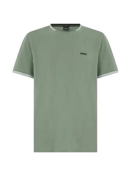 Tricou Boss cu dungi verde