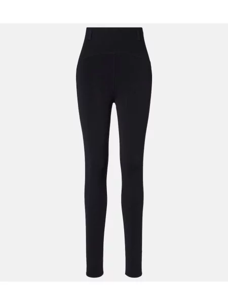 Leggings Alaïa cu talie înaltă negru