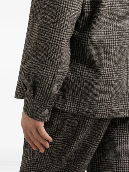 Cămașă Dolce & Gabbana în carouri maro