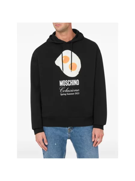 Bluza z kapturem Moschino z kapturem czarna