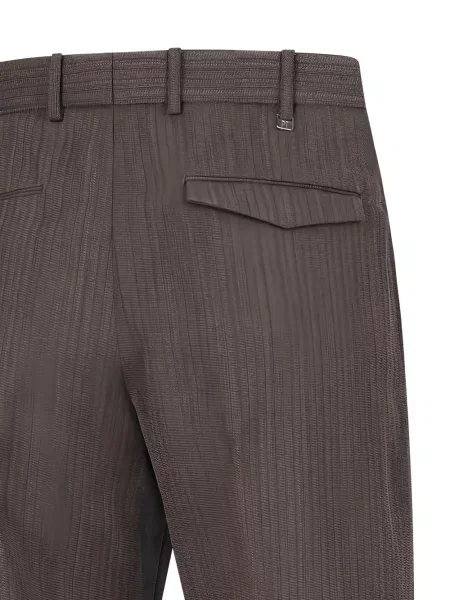 Pantaloni Pt Torino cu dungi maro
