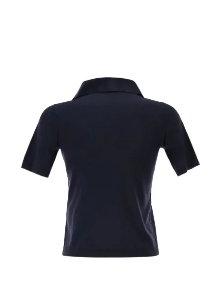 Scurt tricou Weekend Max Mara cu decolteu în V albastru