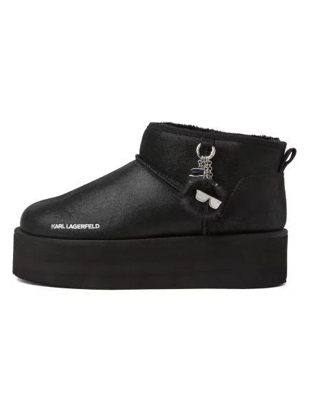 Karl Lagerfeld Botine Ikon' negru
