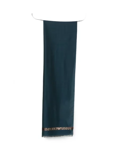 Fular Emporio Armani cu imagine albastru