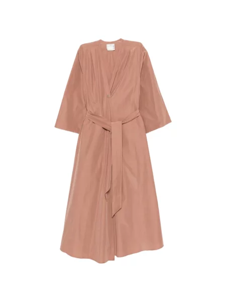 Rochie maxi Forte_forte până la genunchi de costum roz