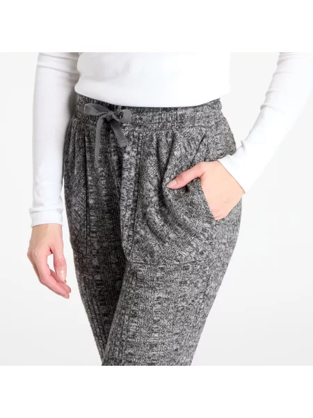 Kalhoty Roxy High Tide Pant melange tmavě šedé