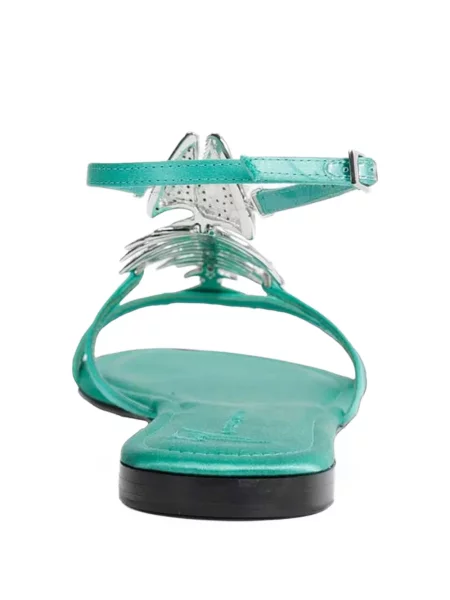 Sandale Giuseppe Zanotti fără toc verde