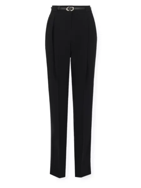 Cu centură pantaloni Max Mara negru