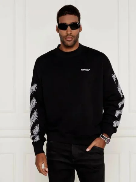 OFF-WHITE Hanorac Pixel diag skate alb