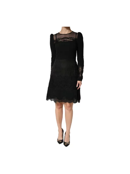 Sukienka midi Dolce And Gabbana czarna