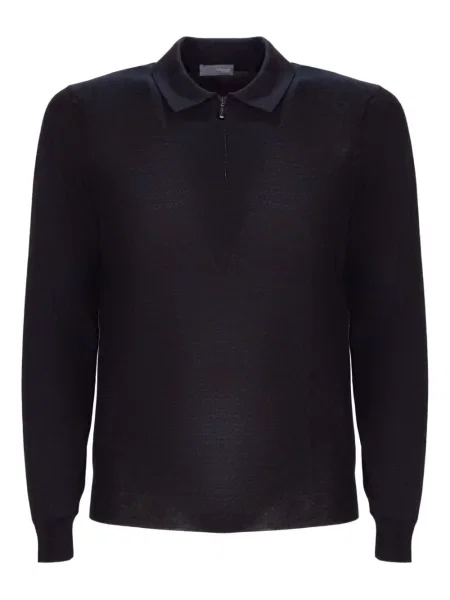 Polo Drumohr de lână negru