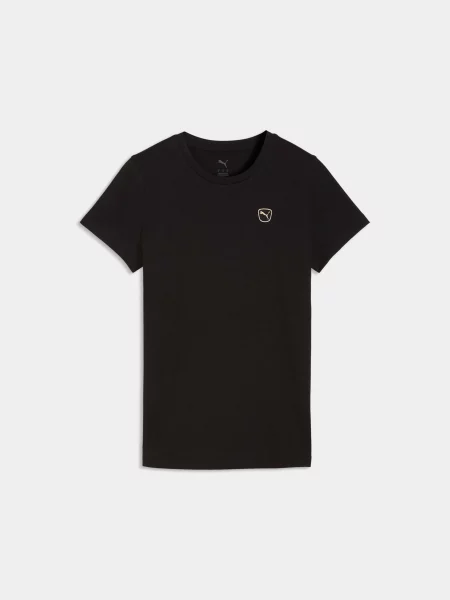 Футболка PUMA Ess Elevated Tee комбінований верх чорний