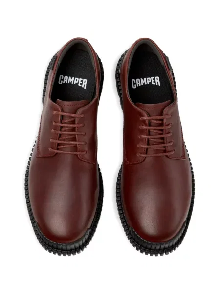 Pantofi derby Camper din piele roșu