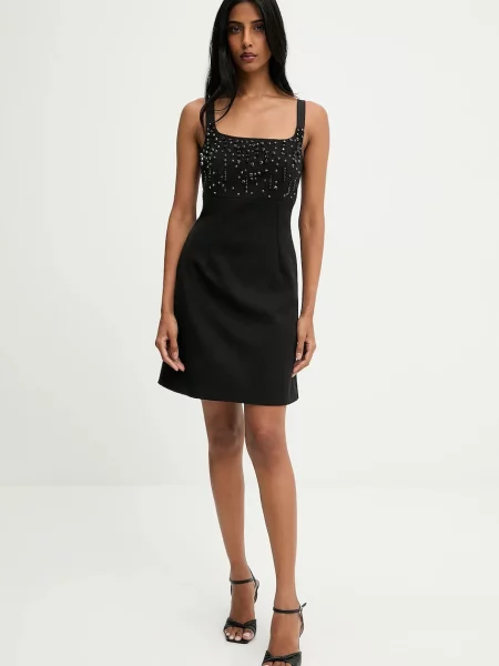 Answear.LAB sukienka mini dopasowana czarny