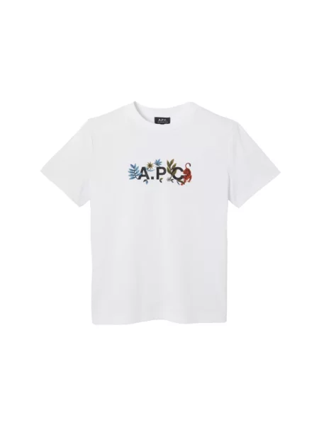 A.P.C. t-shirt t-shirt auguste GOTS damski biały