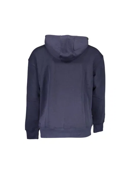Bluza z kapturem Tommy Hilfiger z kapturem z długim rękawem niebieska