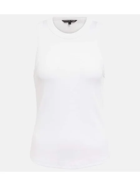 Top Veronica Beard din jerseu alb