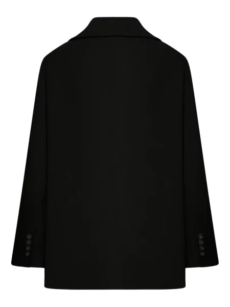 Geacă 's Max Mara de lână cu două rânduri de nasturi negru