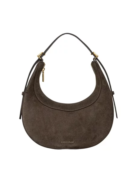 Coccinelle torebka crossbody zamszowa zielona