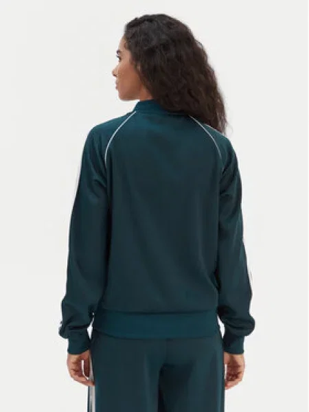 Satenski sportski komplet Adidas Originals sa dugačkim rukavima zelena