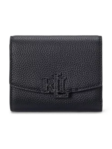 Usnjena denarnica Lauren Ralph Lauren črna