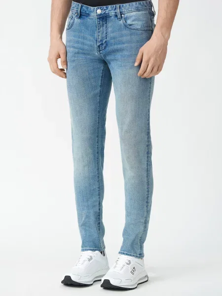 Джинси Armani Exchange блакитні