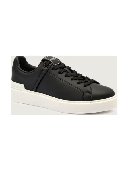 Balmain Bőr sneakers tornacipő fekete