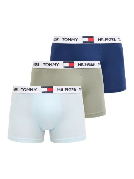 Tommy Hilfiger Underwear Boxeri bleumarin / albastru pastel / kaki alb