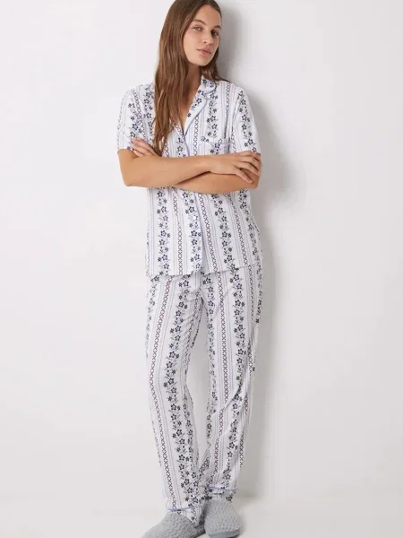 Пижама women'secret MIX AND MATCH HAMPTONS дамска бежово