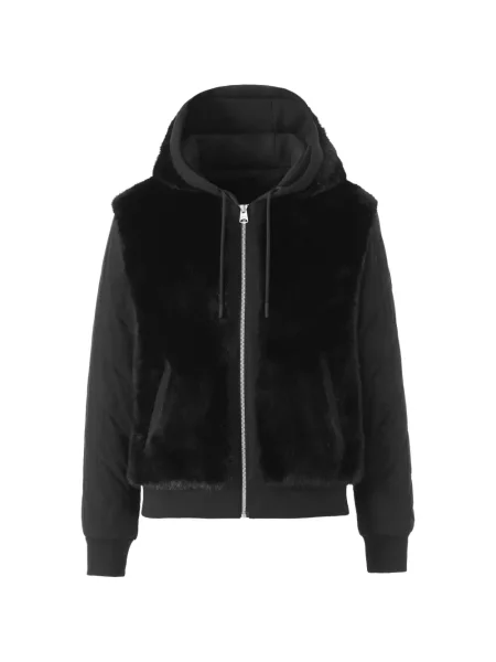Geacă Mackage cu glugă cu blană negru