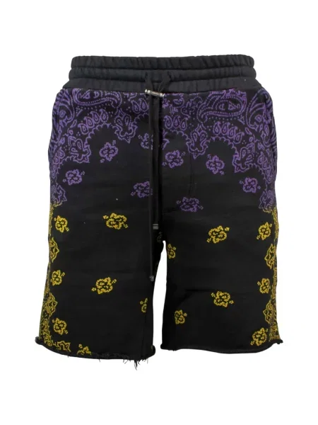 Pantaloni scurți Amiri cu imagine negru