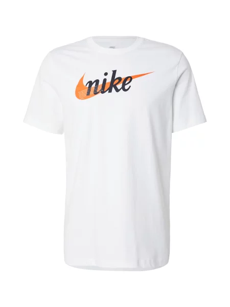 Nike Sportswear Tricou portocaliu închis / negru alb